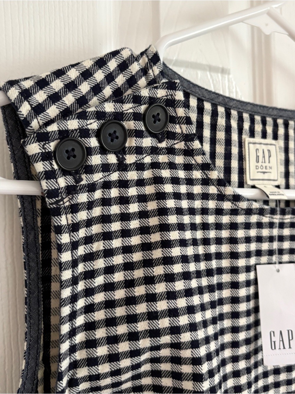 Gap x DOEN Denim Gingham Mini Dress - Picture 4 of 11